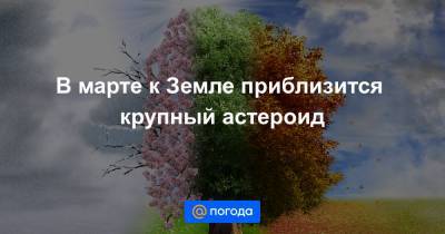 В марте к Земле приблизится крупный астероид - news.mail.ru