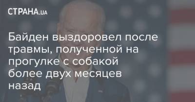 Кевин Оконнор - Джо Байден - Байден выздоровел после травмы, полученной на прогулке с собакой более двух месяцев назад - strana.ua
