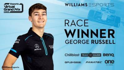 Джордж Расселл - Александер Элбон - Расселл выиграл виртуальный Гран При Великобритании - f1news.ru - Англия - county Williams