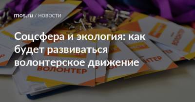 Соцсфера и экология: как будет развиваться волонтерское движение - mos.ru - Москва