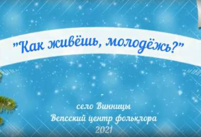 Сотрудники Вепсского центра фольклора расскажут о молодежи Подпорожья - online47.ru - Ленинградская обл. - район Подпорожский