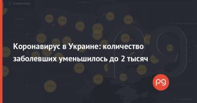 Коронавирус в Украине: количество заболевших уменьшилось до 2 тысяч - thepage.ua - Киев