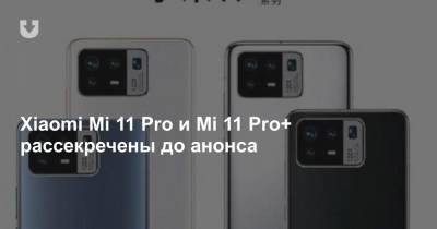 Xiaomi Mi 11 Pro и Mi 11 Pro+ рассекречены до анонса - news.tut.by