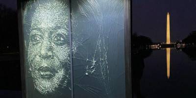 Камала Харрис - Символ. Швейцарский художник создал портрет Камалы Харрис из треснувшего стекла - nv.ua - США - Вашингтон - Швейцария