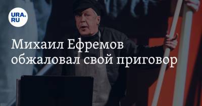 Михаил Ефремов - Алексей Мельников - Михаил Ефремов обжаловал свой приговор - ura.news - Москва - Белгородская обл.
