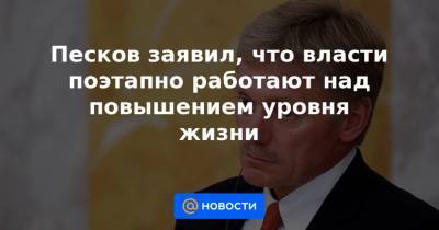 Маргарита Симоньян - Песков заявил, что власти поэтапно работают над повышением уровня жизни - news.mail.ru