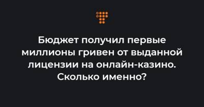 Бюджет получил первые миллионы гривен от выданной лицензии на онлайн-казино. Сколько именно? - hromadske.ua
