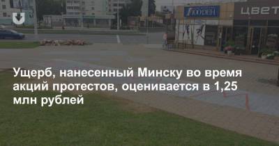 Александр Лукашенко - Владимир Кухарев - Ущерб, нанесенный Минску во время акций протестов, оценивается в 1,25 млн рублей - news.tut.by - Минск