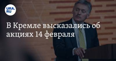 Алексей Навальный - Дмитрий Песков - В Кремле высказались об акциях 14 февраля - ura.news