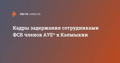 Кадры задержания сотрудниками ФСБ членов АУЕ* в Калмыкии - ren.tv - респ. Калмыкия