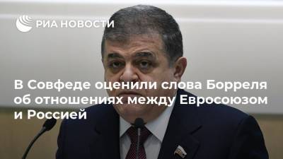 Жозеп Боррель - Владимир Джабаров - В Совфеде оценили слова Борреля об отношениях между Евросоюзом и Россией - ria.ru - Москва - Россия - Германия