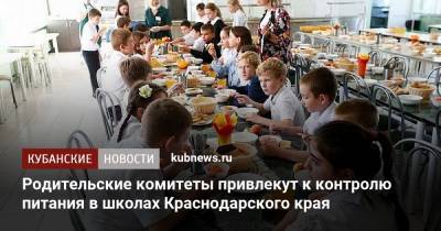 Анна Минькова - Родительские комитеты привлекут к контролю питания в школах Краснодарского края - kubnews.ru - Краснодарский край