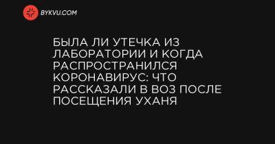 Была ли утечка из лаборатории и когда распространился коронавирус: что рассказали в ВОЗ после посещения Уханя - bykvu.com - Ухань