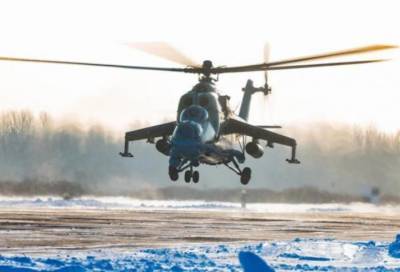 В Ленобласти экипажи армейской авиации ЗВО уничтожили бронетехнику условного противника - online47.ru - Ленинградская обл.