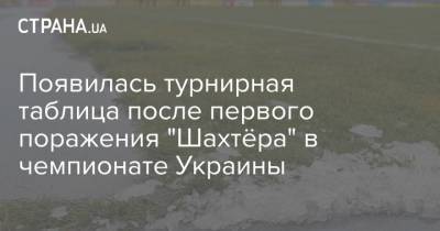Мирча Луческ - Появилась турнирная таблица после первого поражения "Шахтёра" в чемпионате Украины - strana.ua - Львов - Луческ