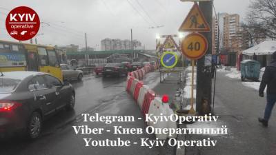 Из-за ремонта Индустриального моста пробка растянулась на 4 км: фото - news.bigmir.net - Киев