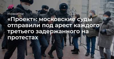 «Проект»: московские суды отправили под арест каждого третьего задержанного на протестах - tvrain.ru - Москва