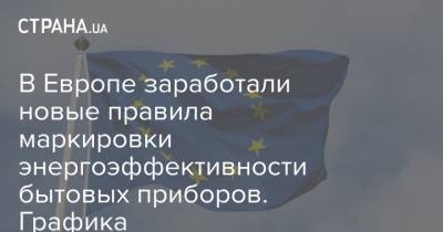 Кадри Симсон - В Европе заработали новые правила маркировки энергоэффективности бытовых приборов. Графика - strana.ua