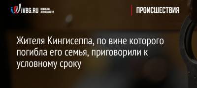 Жителя Кингисеппа, по вине которого погибла его семья, приговорили к условному сроку - ivbg.ru - Ленинградская обл. - Кингисепп