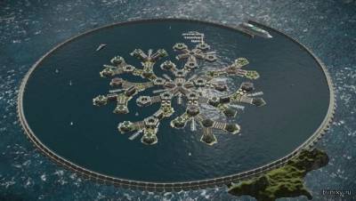 Разработан проект первого в мире города на воде в океане - rusjev.net - шт. Калифорния - Французская Полинезия