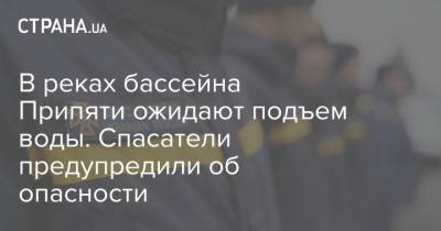 В реках бассейна Припяти ожидают подъем воды. Спасатели предупредили об опасности - strana.ua - Волынская обл. - Тернопольская обл. - Гсчс