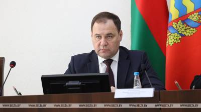 Роман Головченко - Головченко: от Смолевичей до Борисова нужно ускорить развитие промышленности - belta.by