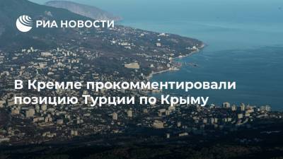 Дмитрий Песков - В Кремле прокомментировали позицию Турции по Крыму - ria.ru - Москва - Крым - Турция - Анкара