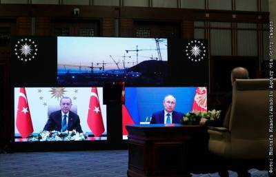Владимир Путин - Реджеп Тайип Эрдоган - РФ и Турция дали старт началу строительства III блока АЭС "Аккую" - interfax.ru - Москва - Турция