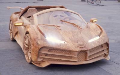 Полностью деревянный Bugatti - на нем можно ездить! - zr.ru