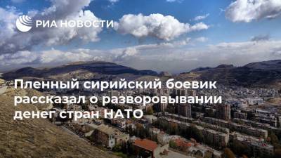 Пленный сирийский боевик рассказал о разворовывании денег стран НАТО - ria.ru - Сирия