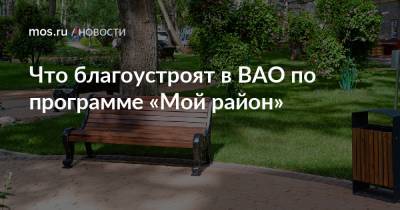 Что благоустроят в ВАО по программе «Мой район» - mos.ru - Москва - Благоустройство