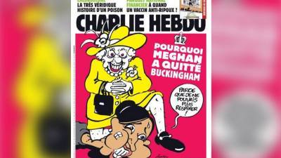 Елизавета II - Опре Уинфри - Зоя Осколкова - Charlie Hebdo высмеял скандал в британской королевской семье - newdaynews.ru - Париж