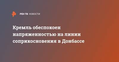 Дмитрий Песков - Андрей Марочко - Кремль обеспокоен напряженностью на линии соприкосновения в Донбассе - ren.tv - ЛНР