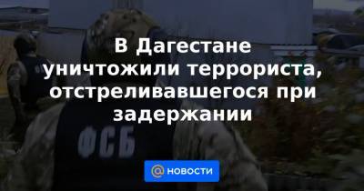 В Дагестане уничтожили террориста, отстреливавшегося при задержании - news.mail.ru - Махачкала - респ. Дагестан