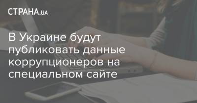 Александр Новиков - В Украине будут публиковать данные коррупционеров на специальном сайте - strana.ua