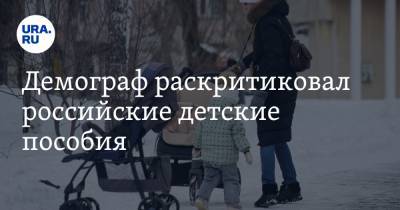 Демограф раскритиковал российские детские пособия - ura.news
