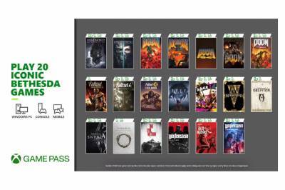 Xbox - 20 популярных игр Bethesda пополнят библиотеку игр Xbox Game Pass 12 марта - itc.ua - Microsoft