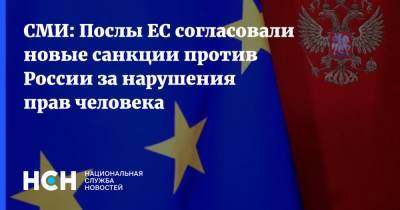 СМИ: Послы ЕС согласовали новые санкции против России за нарушения прав человека - nsn.fm - Крым