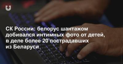 СК России: белорус шантажом добивался интимных фото от детей, в деле более 20 пострадавших из Беларуси - news.tut.by - Владимирская обл. - Пензенская обл. - Следственный Комитет