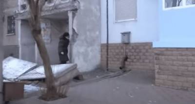 В центре Донецка обрушился подъезд жилого дома - cxid.info - Донецк