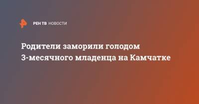 Родители заморили голодом 3-месячного младенца на Камчатке - ren.tv - Камчатский край - Вилючинск