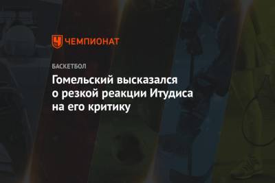 Владимир Гомельский - Гомельский высказался о резкой реакции Итудиса на его критику - championat.com