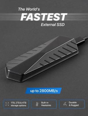 Представлен самый быстрый внешний SSD в мире - goodnews.ua