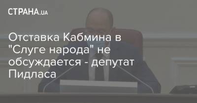 Максим Степанов - Роксолана Пидласа - Отставка Кабмина в "Слуге народа" не обсуждается - депутат Пидласа - strana.ua