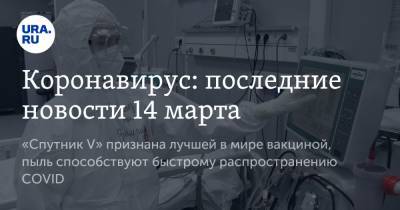 Александр Гинцбург - Коронавирус: последние новости 14 марта. «Спутник V» признана лучшей в мире вакциной, пыль способствуют быстрому распространению COVID - ura.news - Бразилия - Ухань