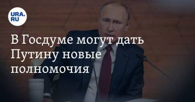 Владимир Путин - Николай Панков - В Госдуме могут дать Путину новые полномочия - ura.news