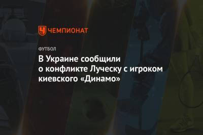 Игорь Суркис - Мирча Луческ - В Украине сообщили о конфликте Луческу с игроком киевского «Динамо» - championat.com - Киев - Луческ