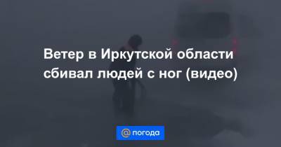 Анна Лысенко - Ветер в Иркутской области сбивал людей с ног (видео) - news.mail.ru - Иркутская обл. - Новороссийск