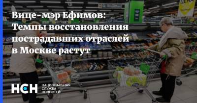 Владимир Ефимов - Вице-мэр Ефимов: Темпы восстановления пострадавших отраслей в Москве растут - nsn.fm - Москва