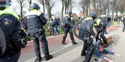 В Нидерландах полиция жестко разогнала акцию протеста против карантина - nv.ua - Голландия - Гаага